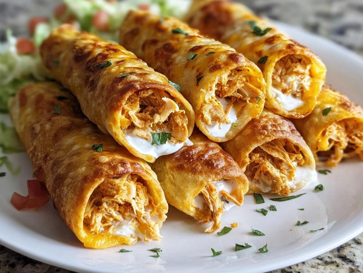 Keto Chicken Cheese Taquitos