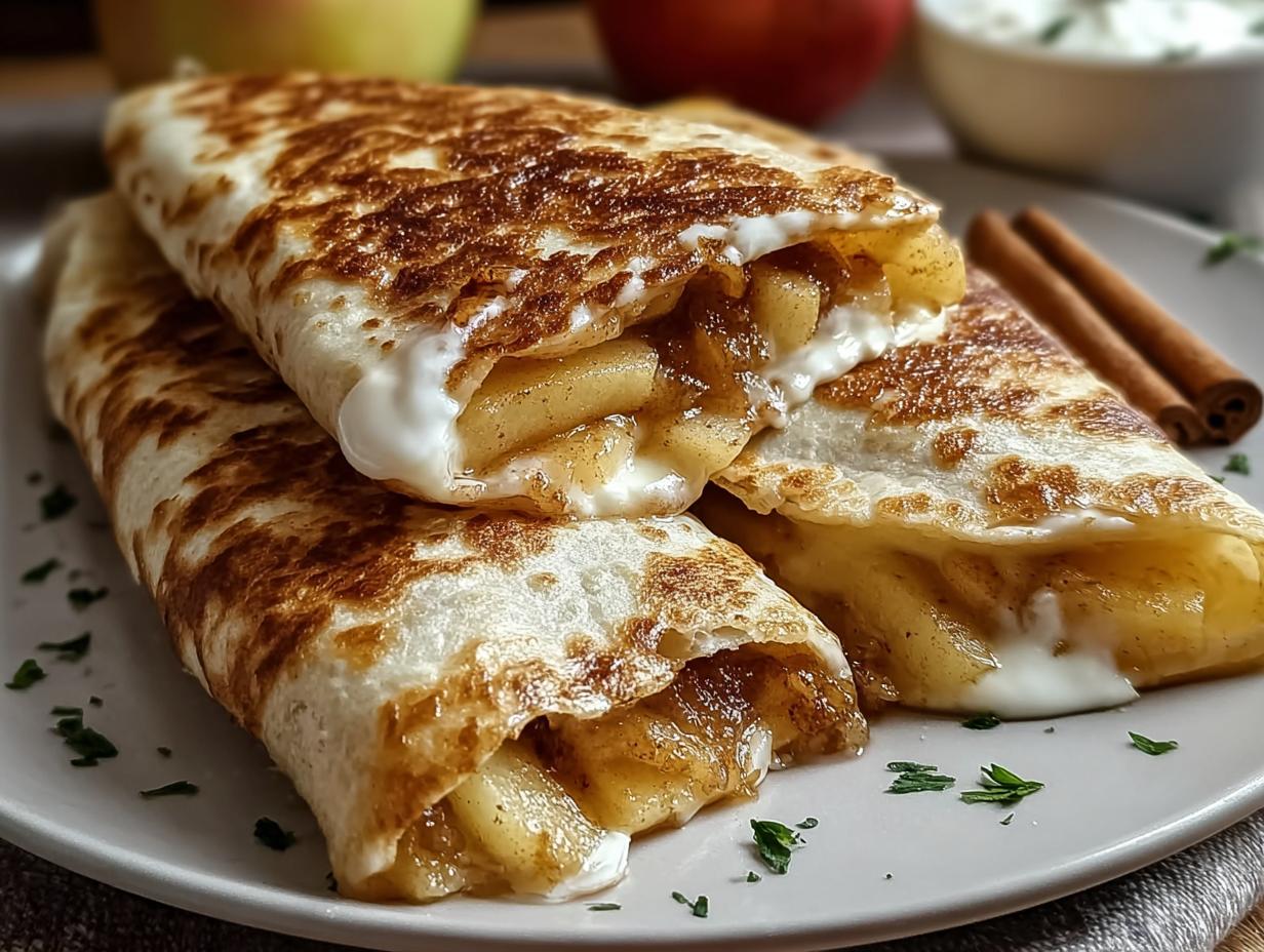 Awesome Apple Cinnamon Breakfast Quesadillas - Apple Cinnamon Breakfast Quesadillas - additional detail