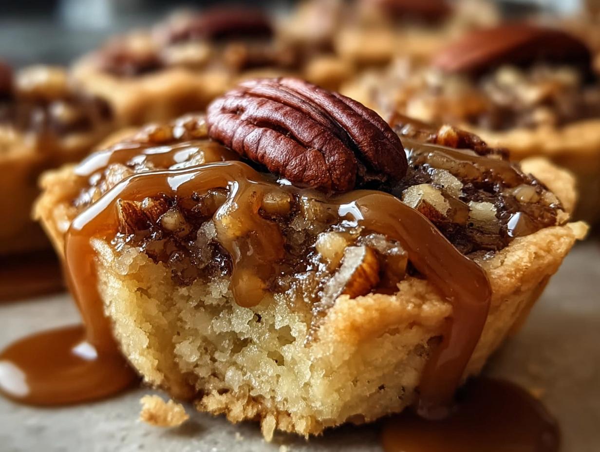 Baby Caramel Pecan Impossible: Amazing Treat - Baby Caramel Pecan Impossible - finished mini pies