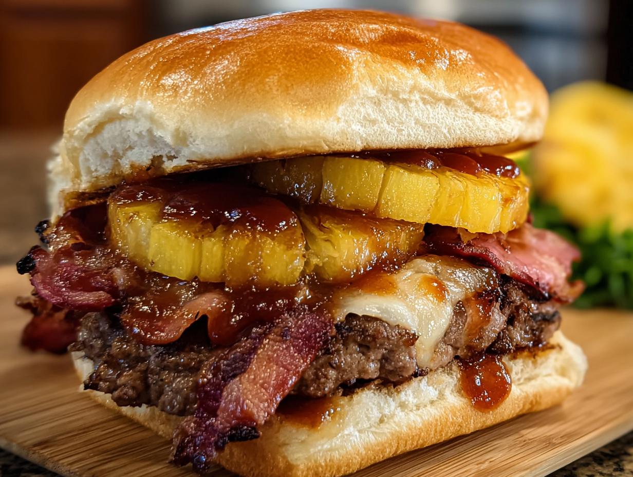 Bbq Bacon Pineapple Burger: Amazing Flavor - Bbq Bacon Pineapple Burger - additional detail