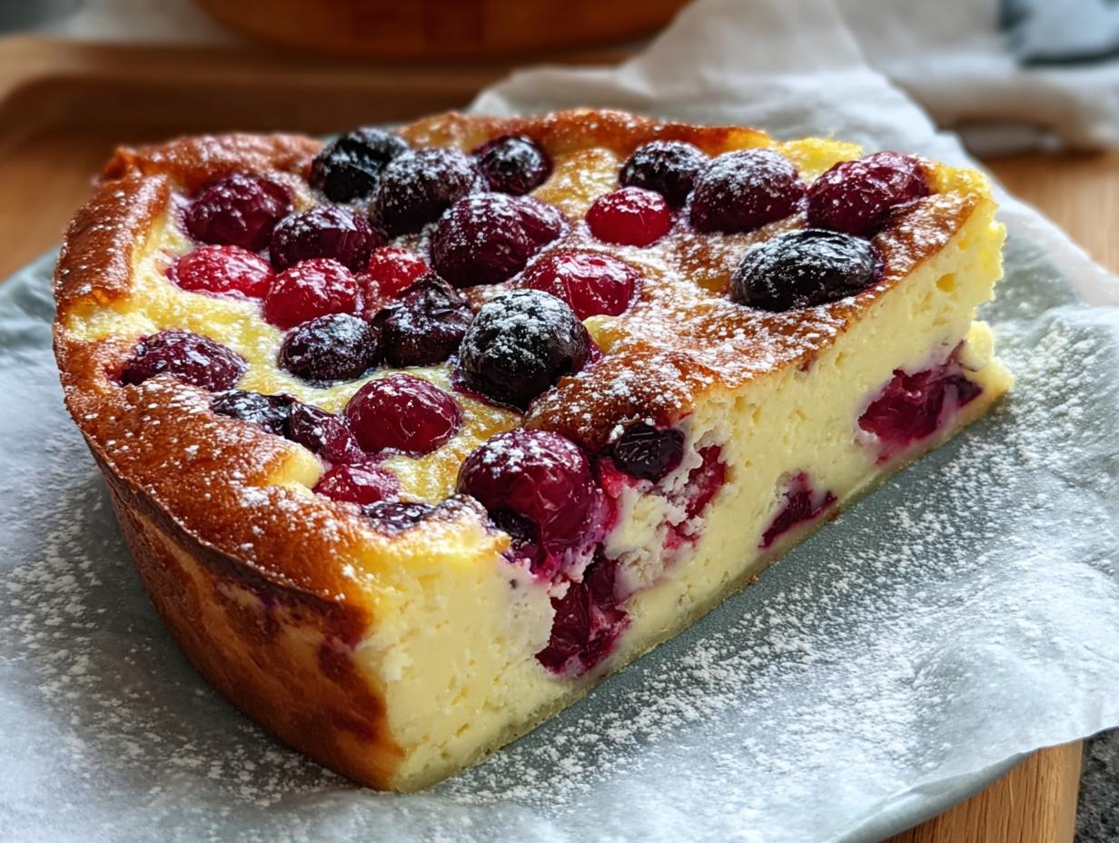 Berry Cottage Cheese Clafoutis: Foolproof 10-Min Prep - Berry Cottage Cheese Clafoutis - additional detail