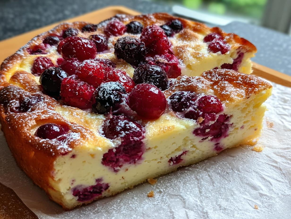 Berry Cottage Cheese Clafoutis: Foolproof 10-Min Prep - Berry Cottage Cheese Clafoutis - additional detail