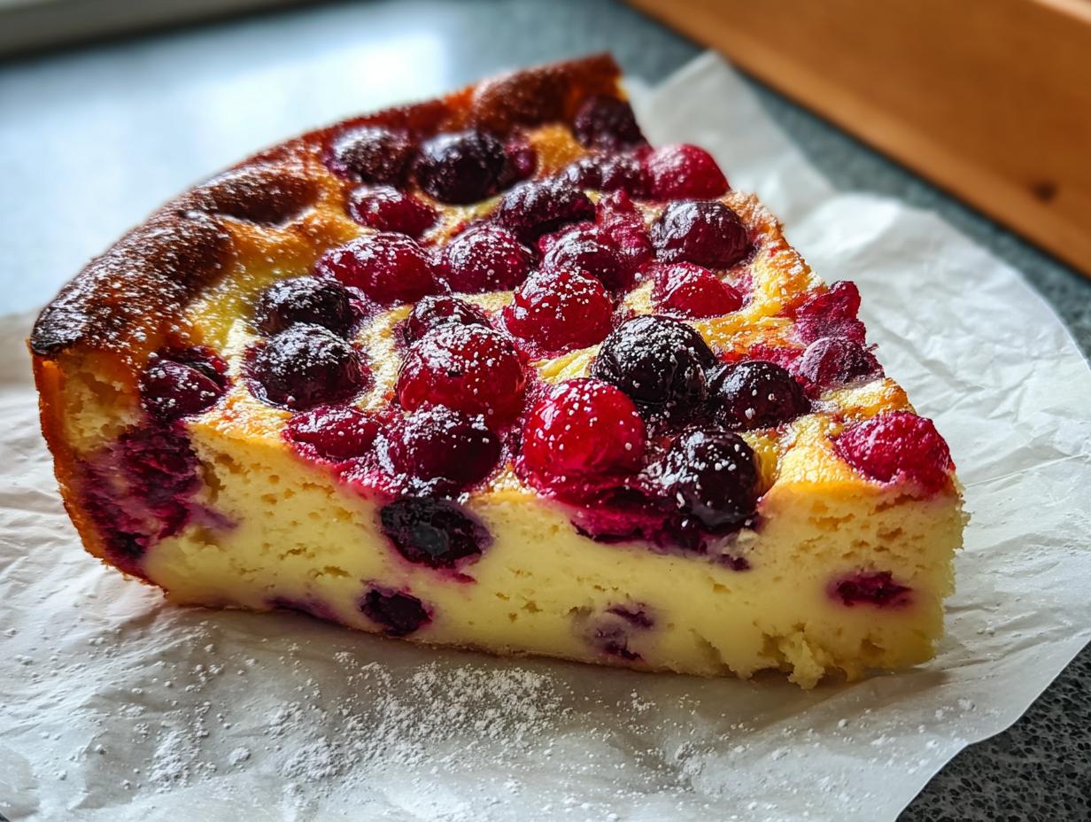 Berry Cottage Cheese Clafoutis