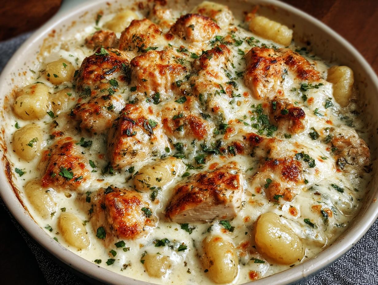 Savory Chicken Alfredo Gnocchi Dinner Delight - Chicken Alfredo Gnocchi Dinner - additional detail