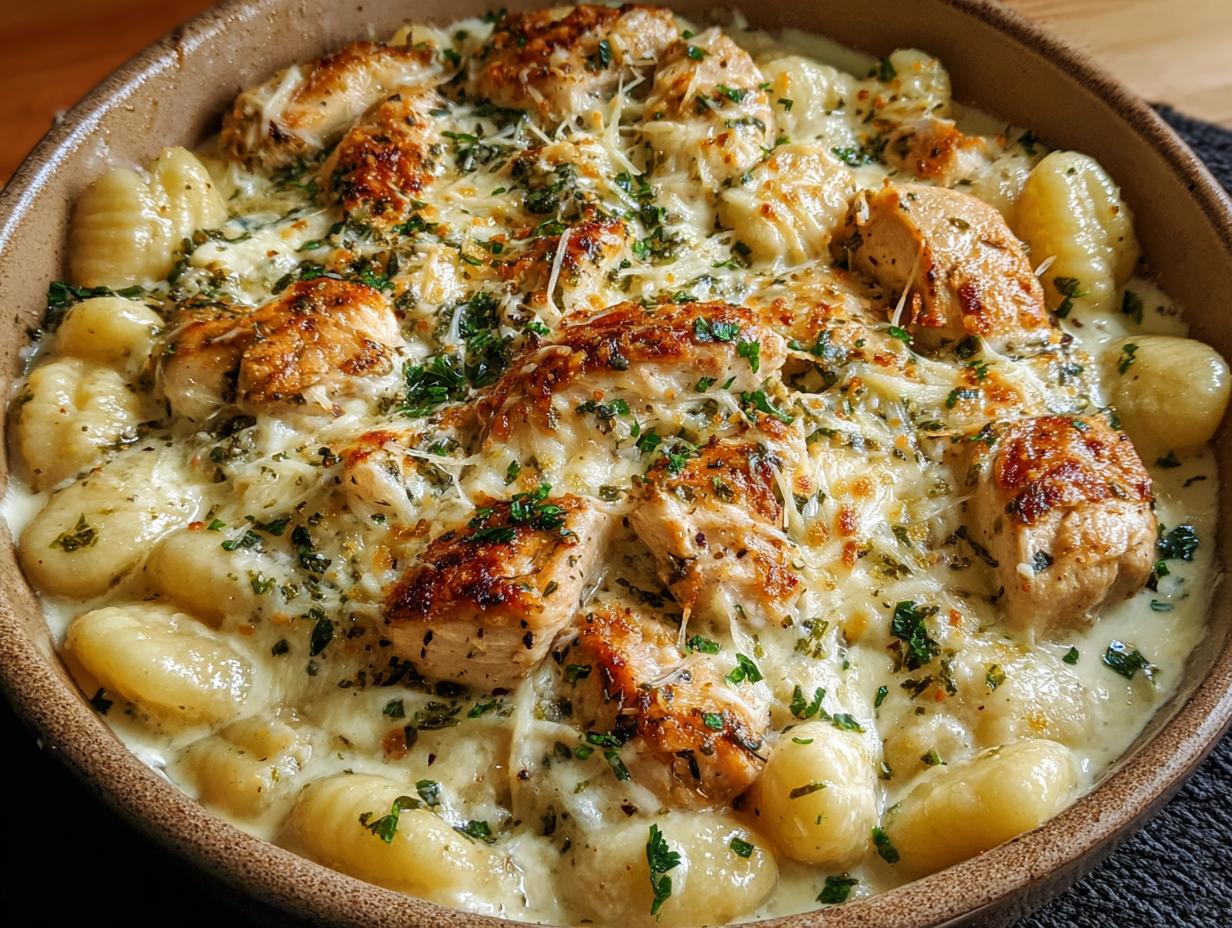 Savory Chicken Alfredo Gnocchi Dinner Delight - Chicken Alfredo Gnocchi Dinner - additional detail