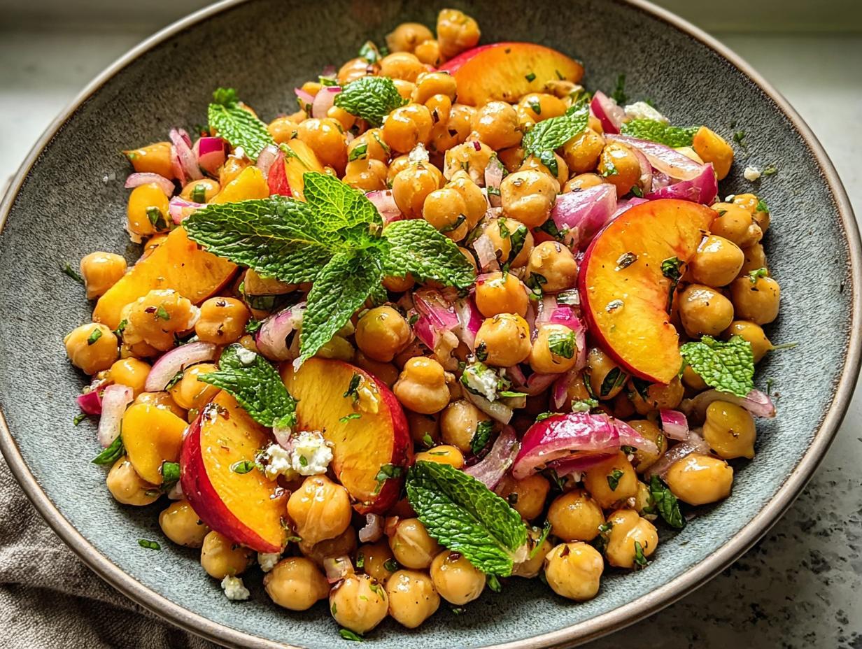Chickpea Peach Salad Honey: 10-Min Sweet Delicacy - Chickpea Peach Salad Honey - additional detail