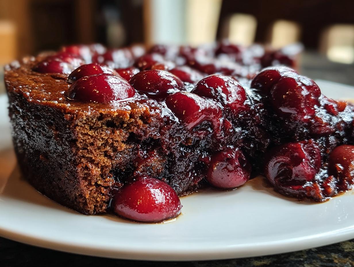 Chocolate Cherry Upside Down