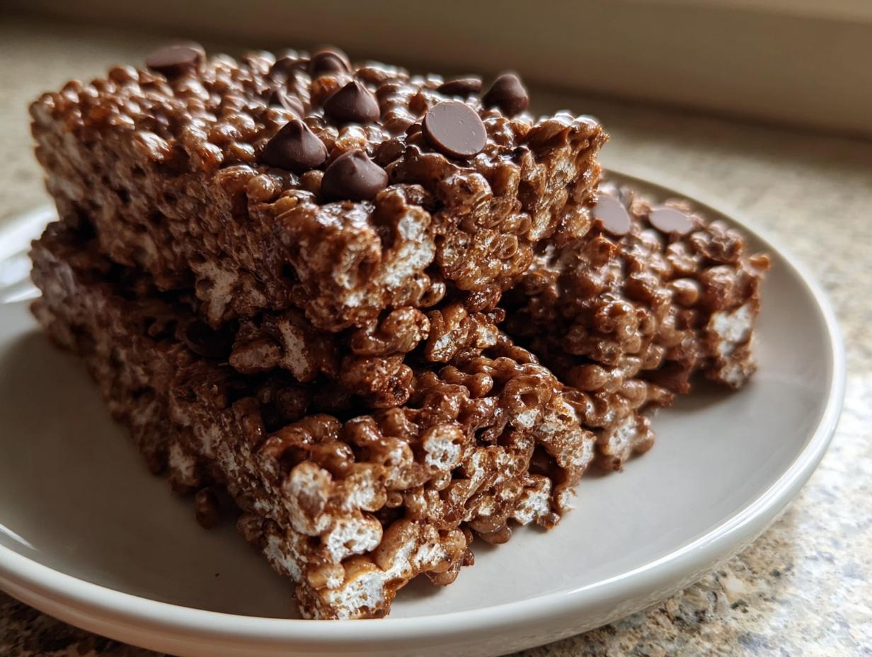 Chocolate Rice Krispies Dessert