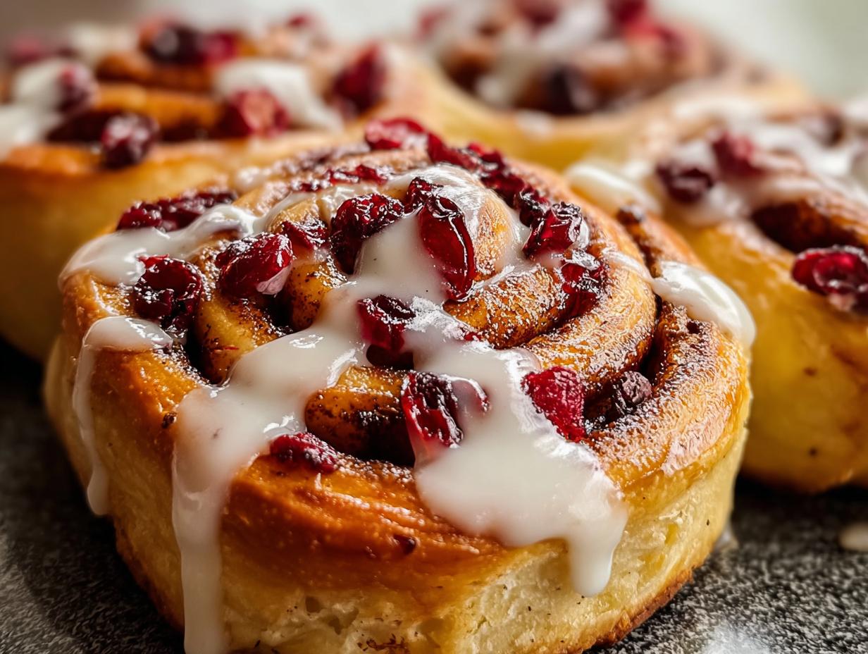 Cranberry Orange Cinnamon Rolls: Amazing 20-Minute Treat - Cranberry Orange Cinnamon Rolls - additional detail