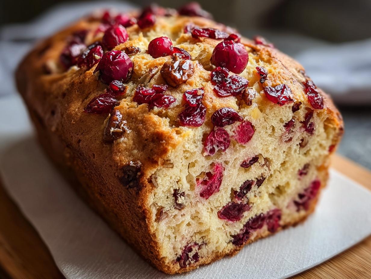 Cranberry Walnut Bread Deliciously Moist: 1 Step Recipe - Cranberry Walnut Bread Deliciously - additional detail