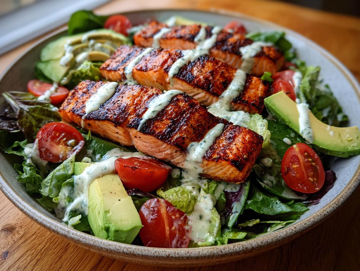 Creamy Grilled Summer Salmon
