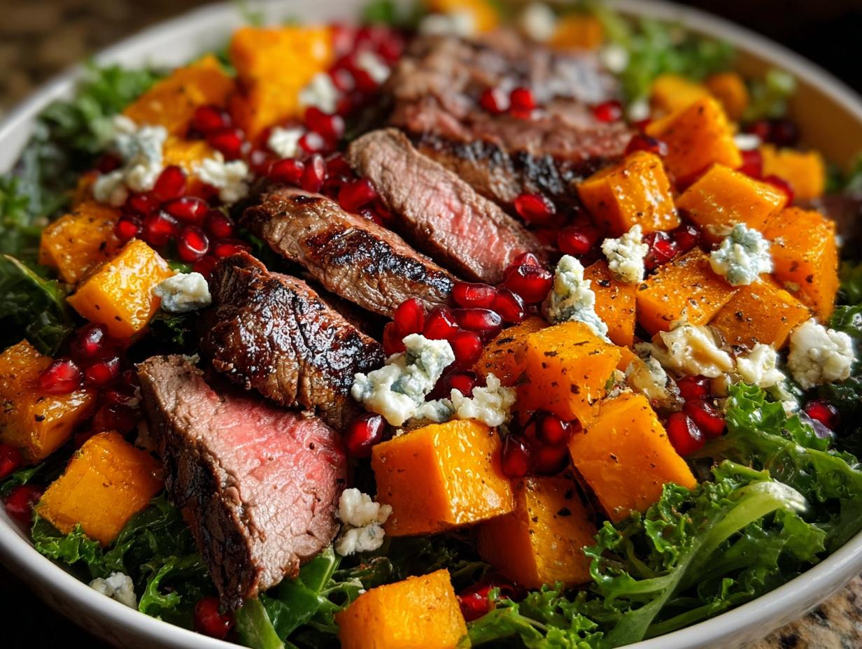Fall Harvest Steak Salad: 15-min Perfection - Fall Harvest Steak Salad - additional detail