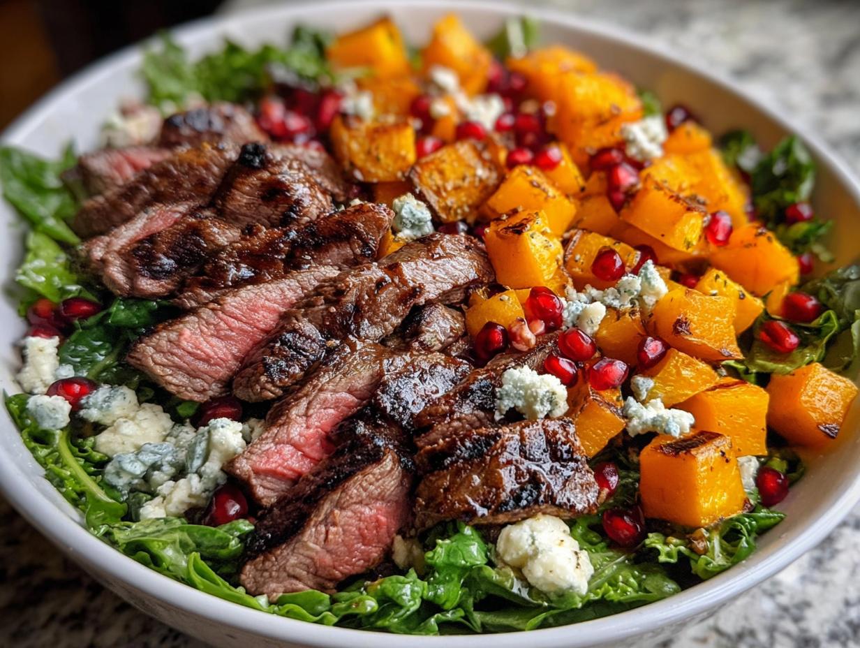 Fall Harvest Steak Salad: 15-min Perfection - Fall Harvest Steak Salad - additional detail