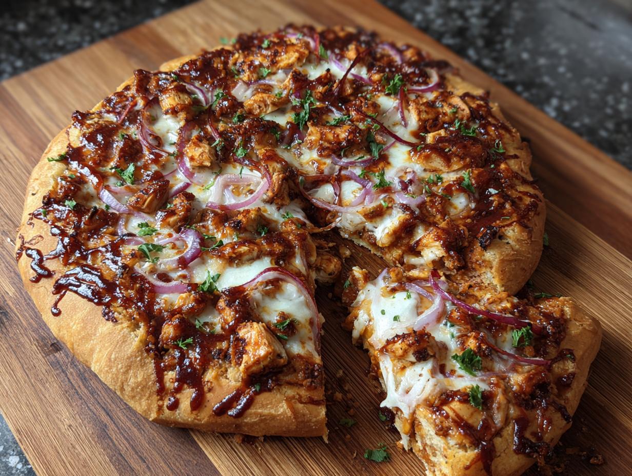 Football Season BBQ Chicken: 1 Easy Game Day Pizza - Football Season Bbq Chicken - additional detail