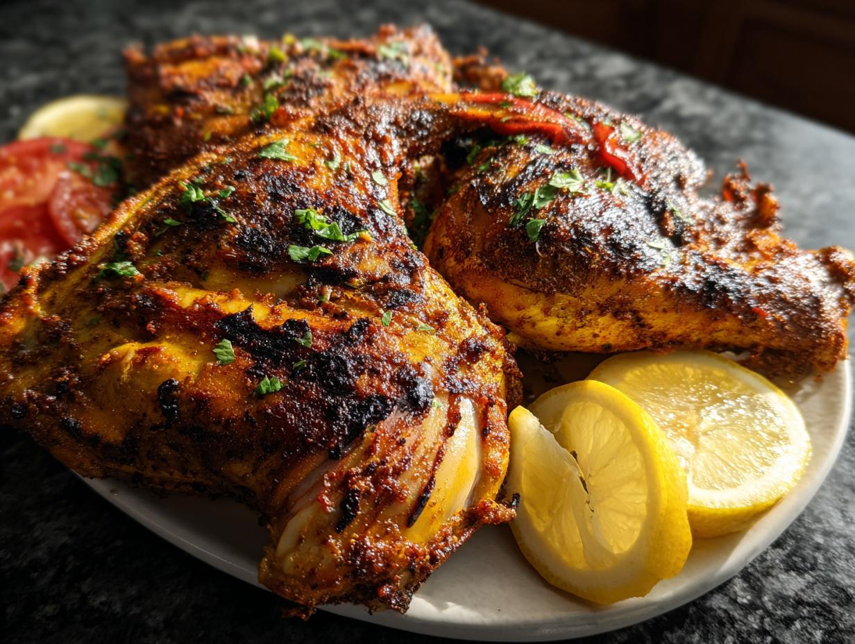 Grilled Chicken Quarters Ras