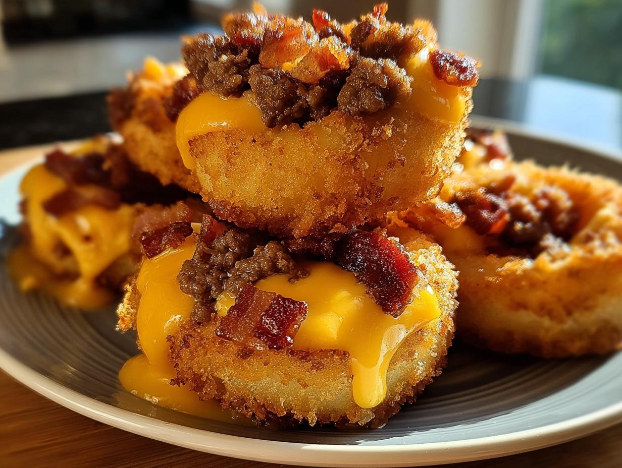 Loaded Bacon Cheeseburger Onion