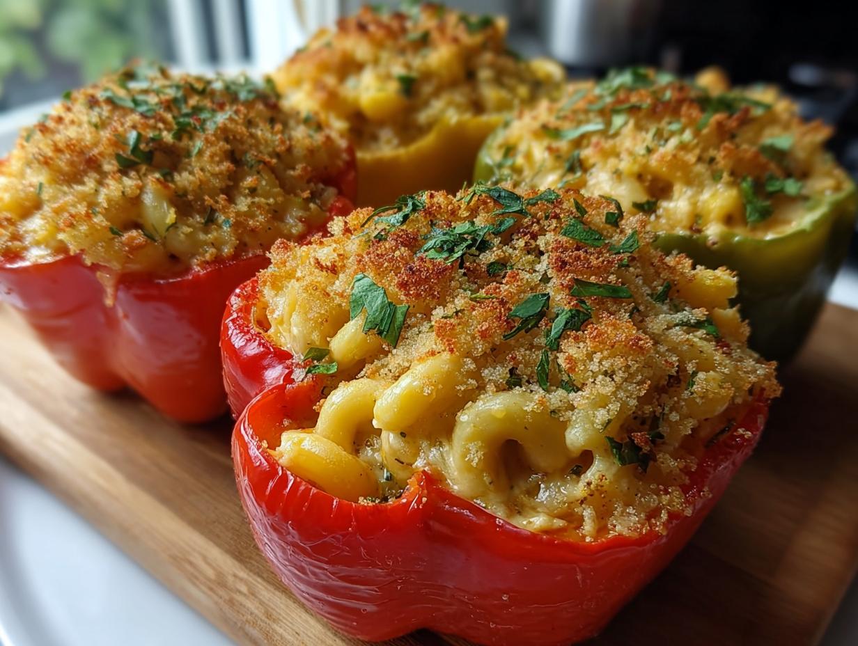 Mac Cheese Stuffed Peppers: 4 Amazing Twists - Mac Cheese Stuffed Peppers - additional detail