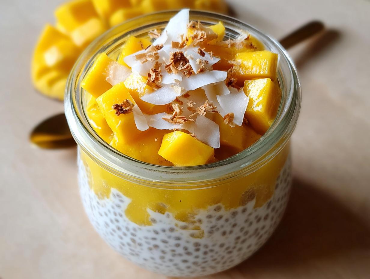Mango Coconut Chia Pudding Bliss: 10 Mins - Mango Coconut Chia Pudding - additional detail