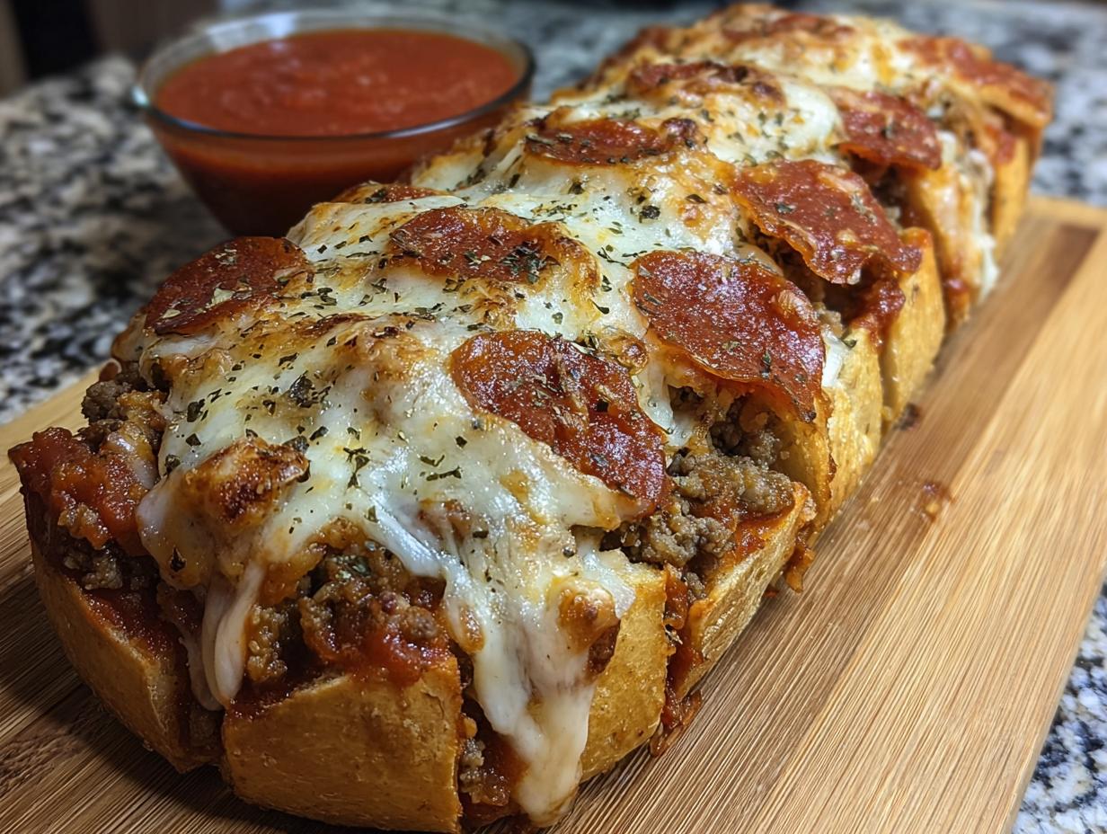 Cheesy Meat Lovers Bread: 1 Wow Factor - Meat Lovers Bread Cheesy - main visual representation