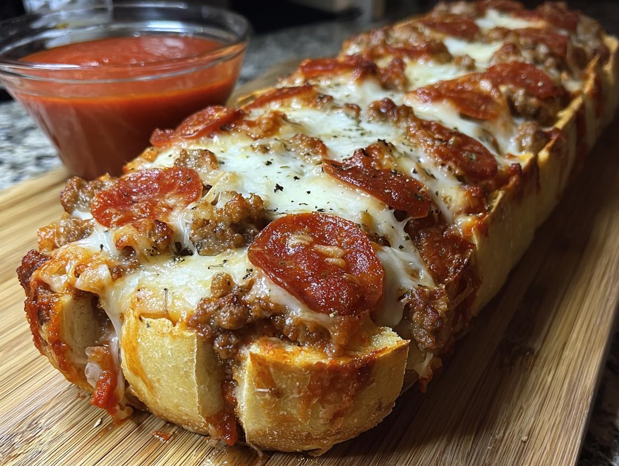 Meat Lovers Bread Cheesy