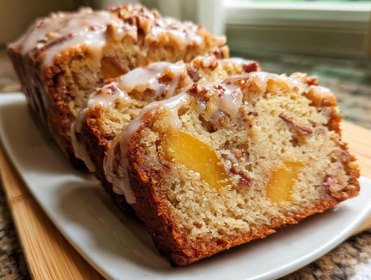 Peach Pecan Bread Summer