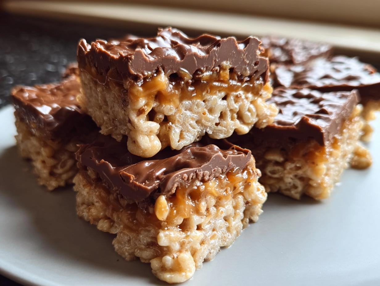 Snickers Rice Crispy Treats: 25 Min Bliss - Snickers Rice Crispy Treats - additional detail