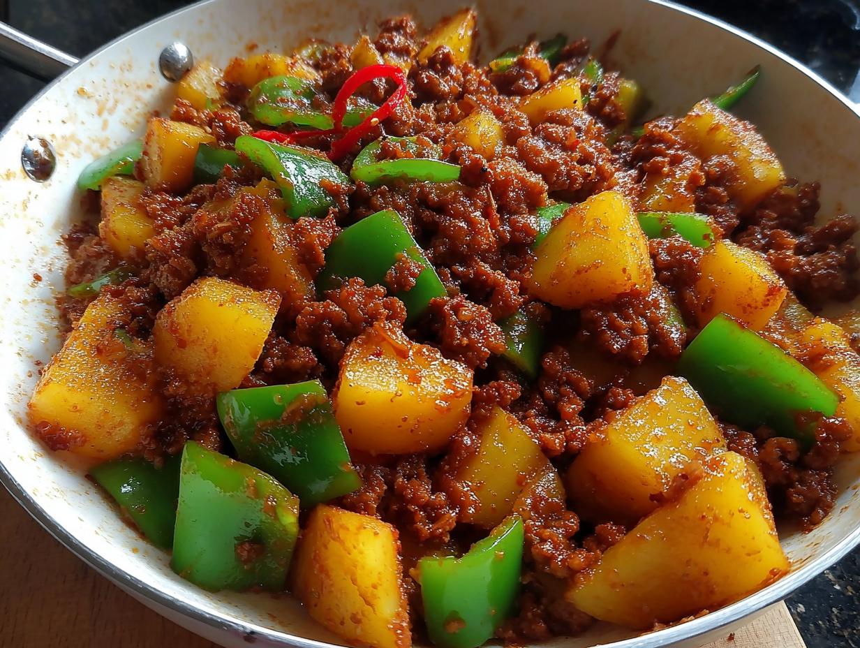 Stir Fried Potatoes Minced: Amazing 30 Min Dinner - Stir Fried Potatoes Minced - additional detail