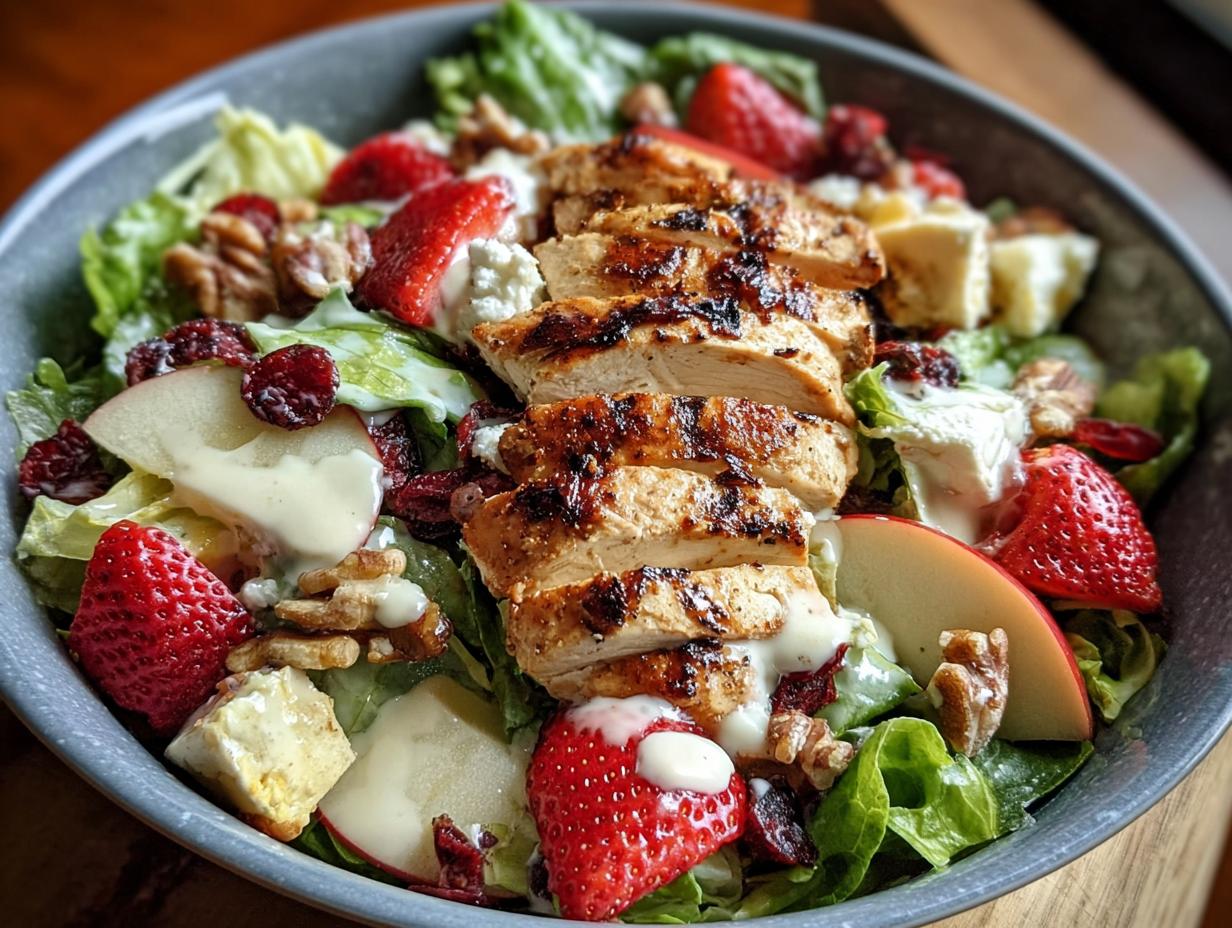 Strawberry Chicken Salad Refreshing