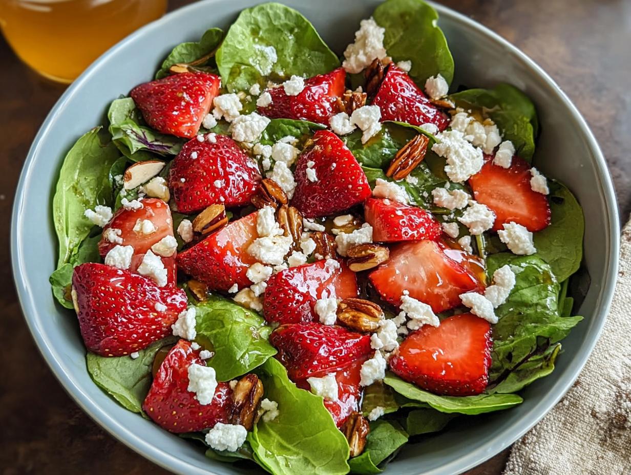 Strawberry Salad Honey Vinaigrette: Divine 15-Min Dish - Strawberry Salad Honey Vinaigrette - additional detail