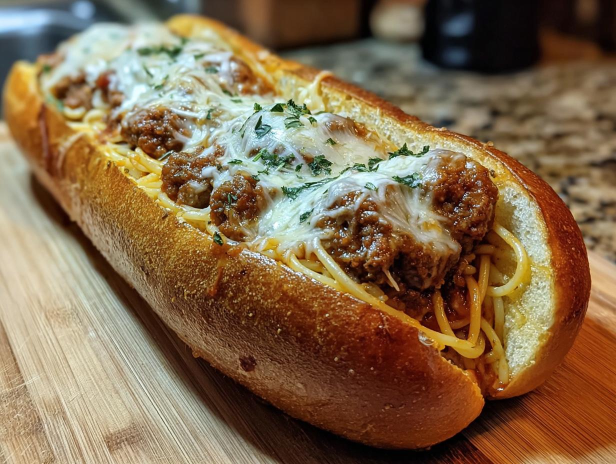 Stuffed Italian Bread Boat