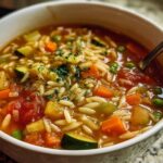 Vegetable Orzo Soup Hearty