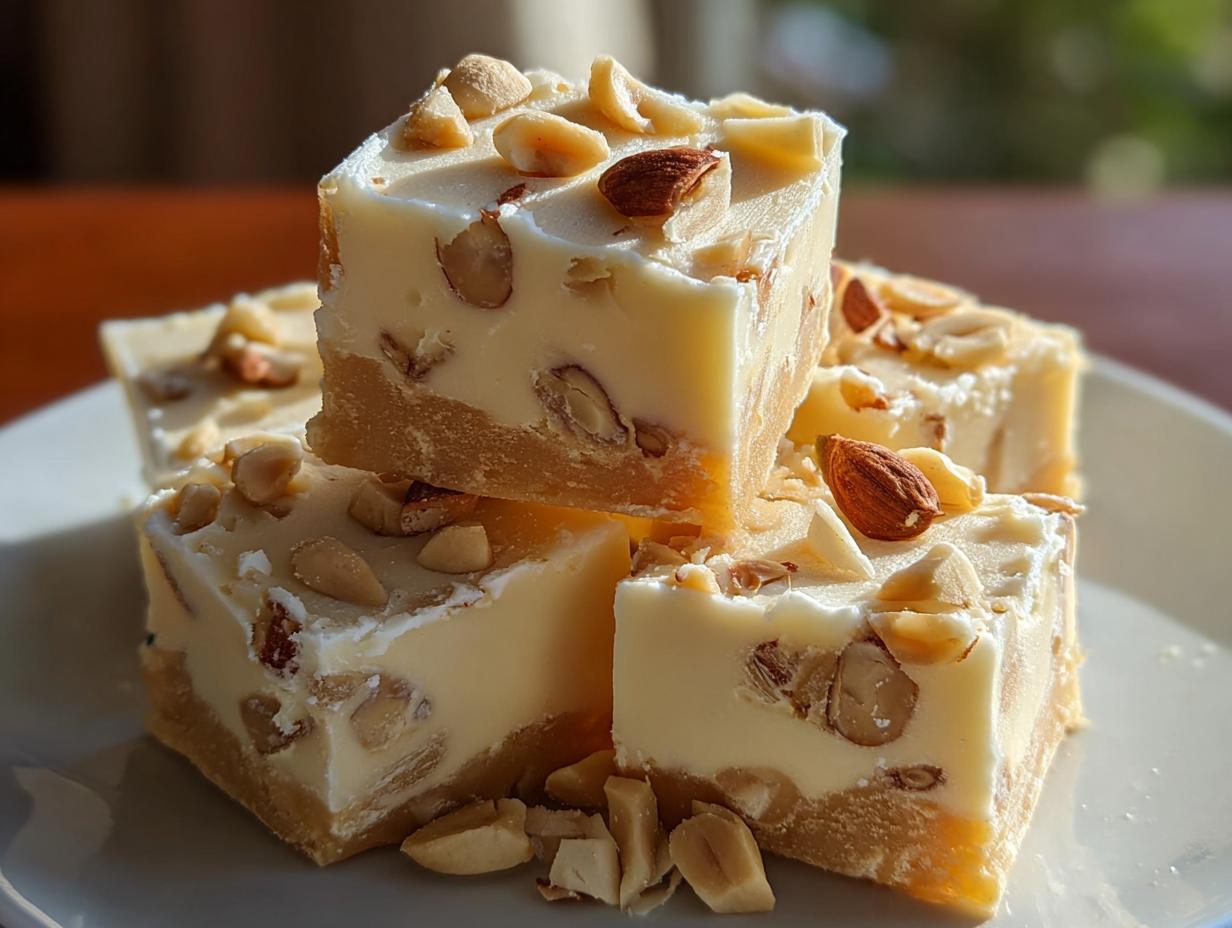 White Chocolate Peanut Butter: 2 Easy Fudge Secrets - White Chocolate Peanut Butter - additional detail