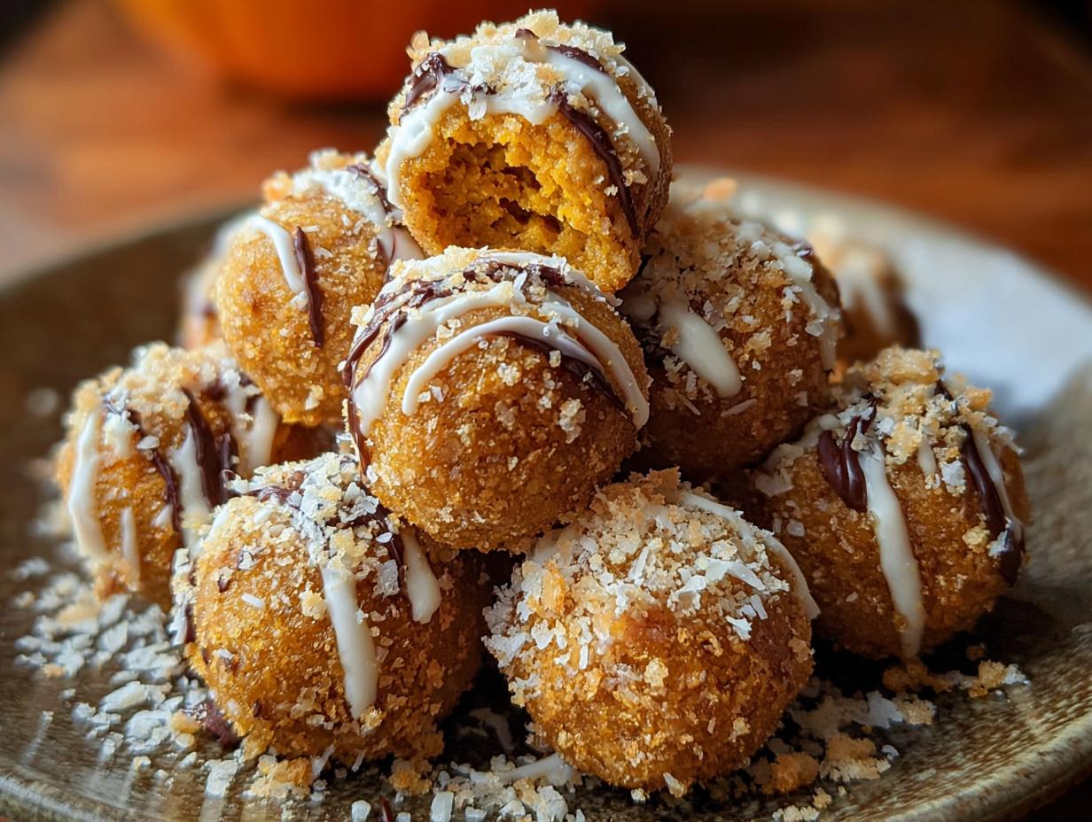 Bake Pumpkin Cheesecake Balls: 15 Min Prep - Bake Pumpkin Cheesecake Balls - additional detail