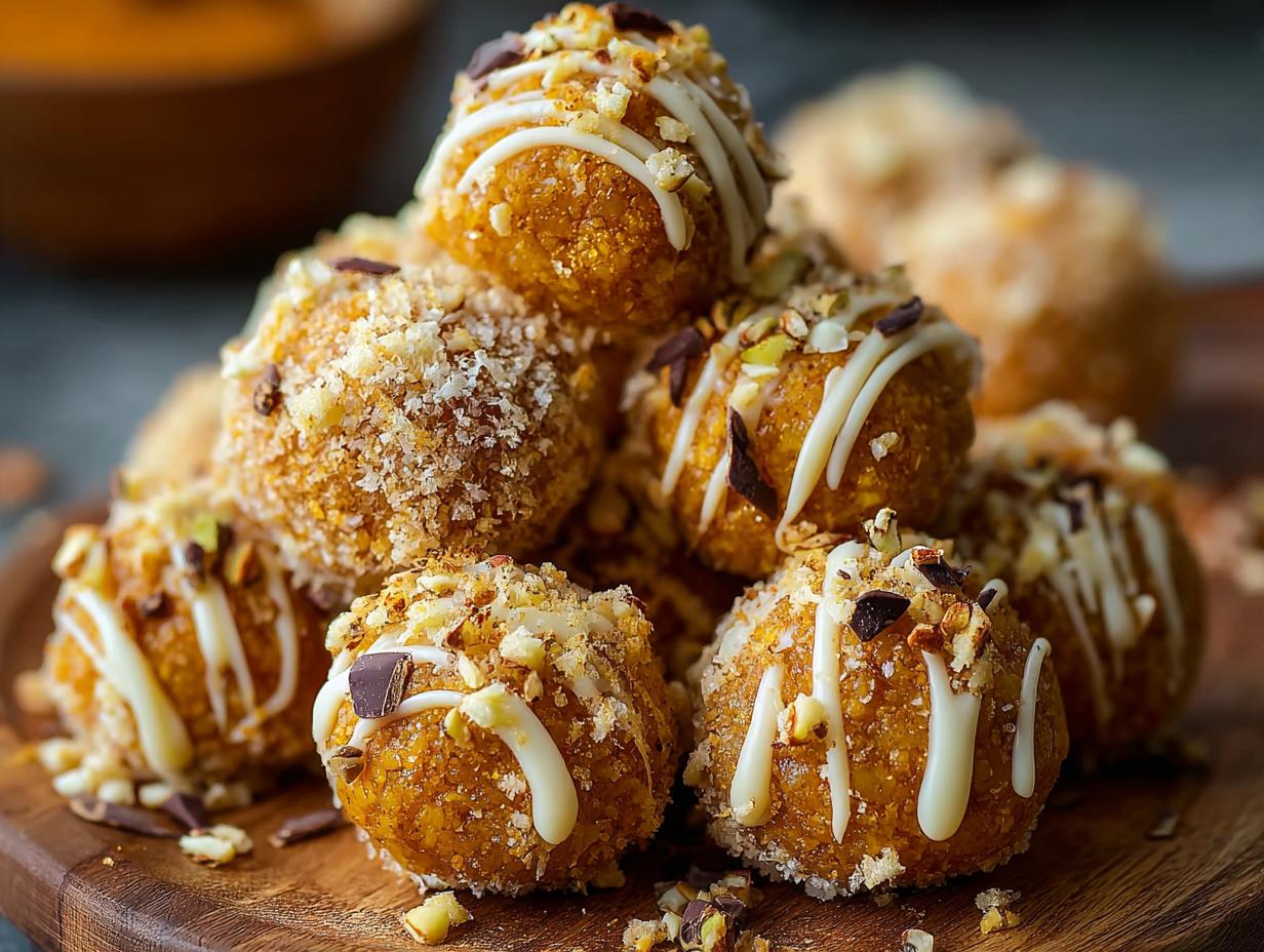Bake Pumpkin Cheesecake Balls