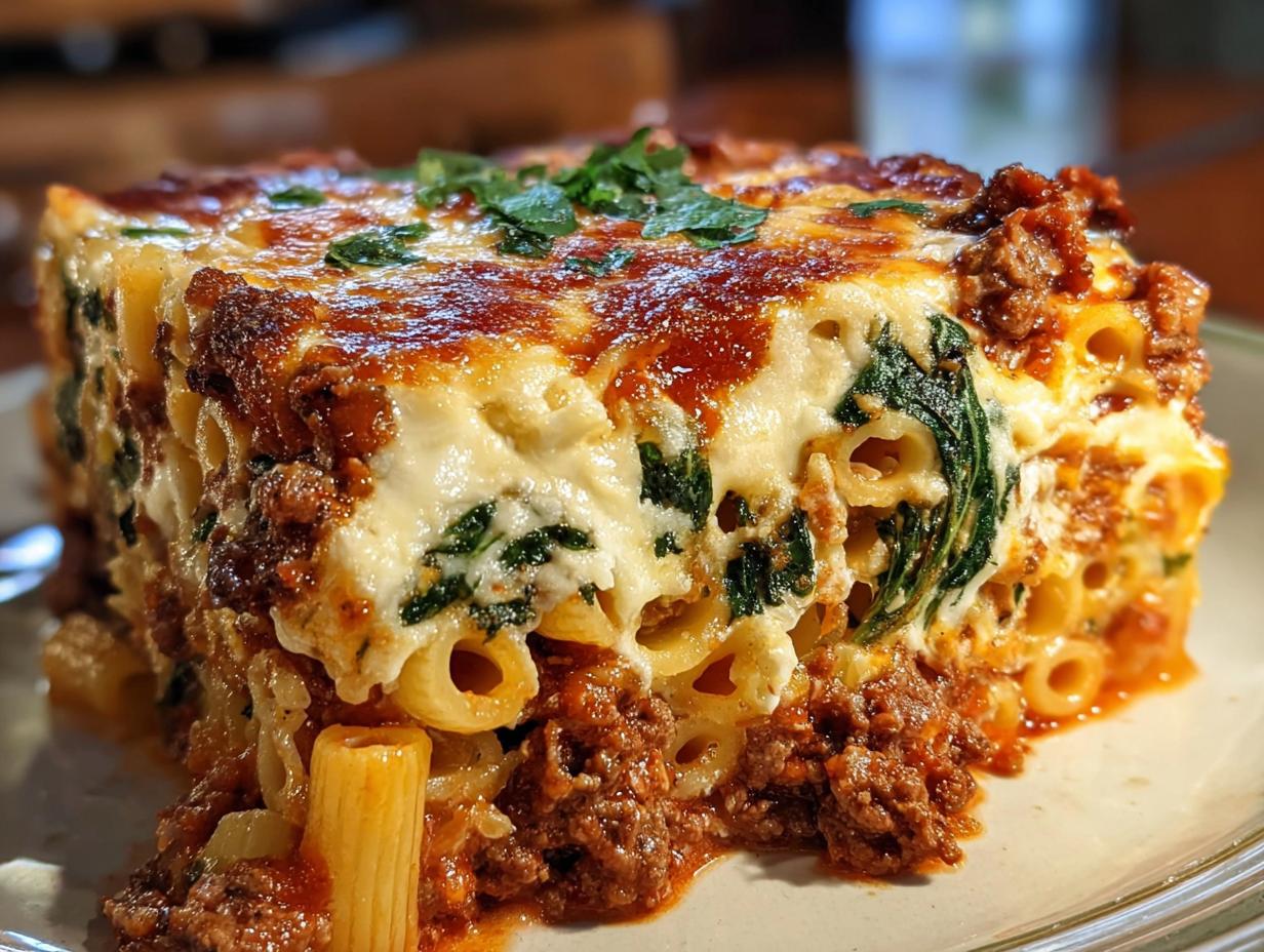 Baked Ricotta Spinach Beef
