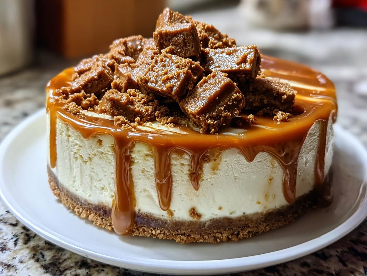 Biscoff Salted Caramel Cheesecake: 1 Amazing Recipe - Biscoff Salted Caramel Cheesecake - additional detail