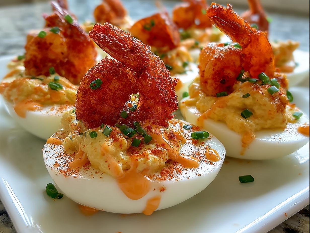 Cajun Firecrackers Shrimp Deviled