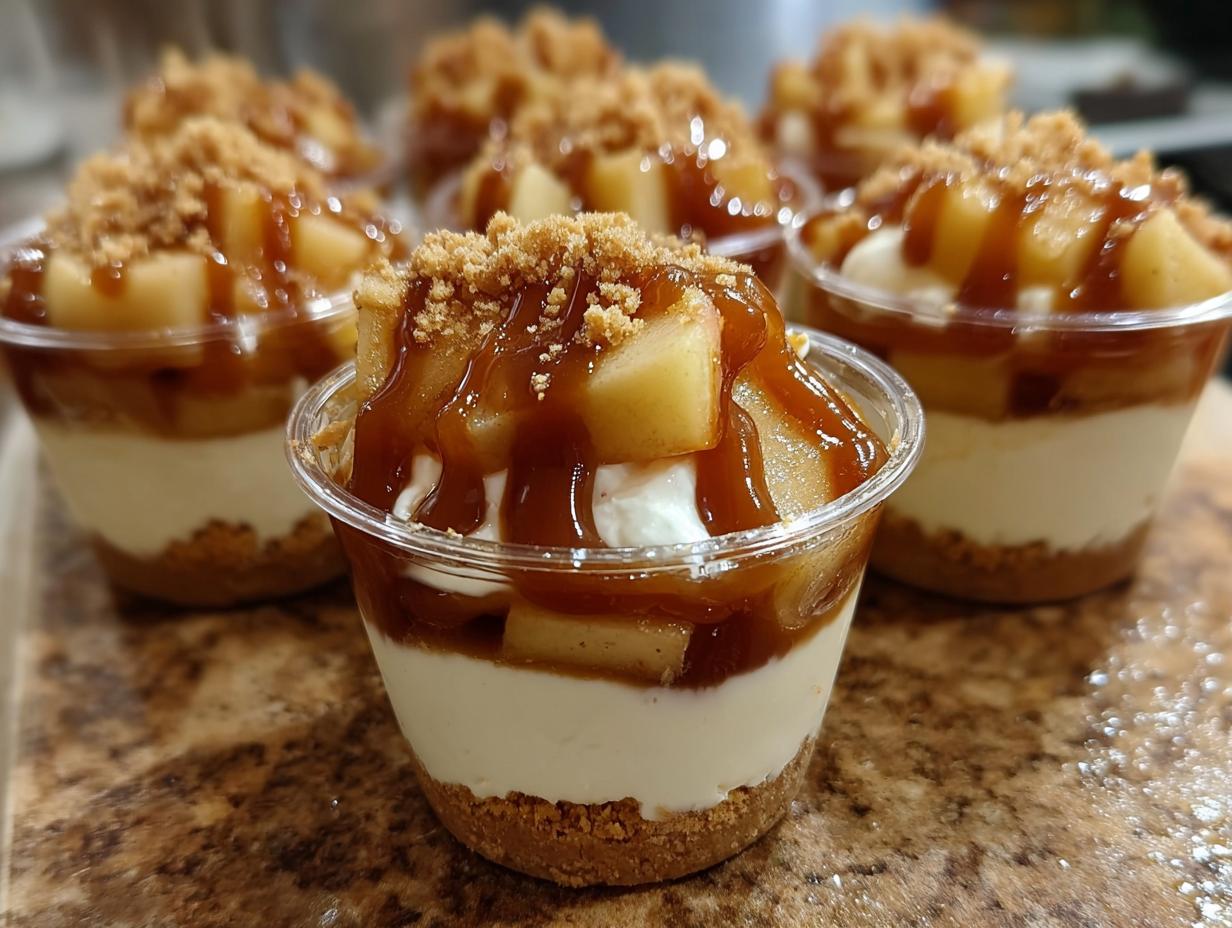 Caramel Apple Cups Dessert