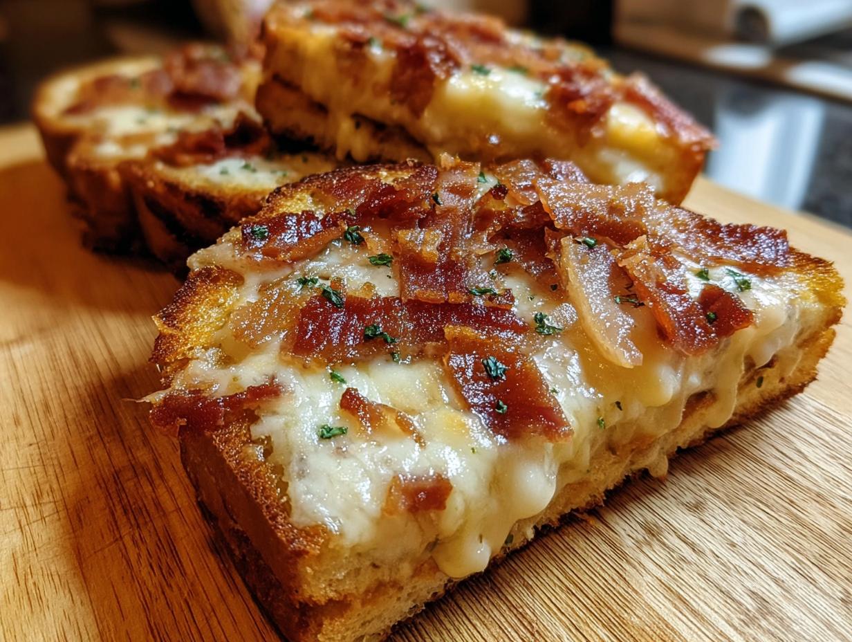 Cheesy Bacon Ranch Toast: 1 Amazing Recipe - Cheesy Bacon Ranch Toast - additional detail