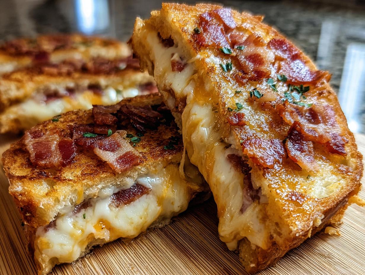 Cheesy Bacon Ranch Toast