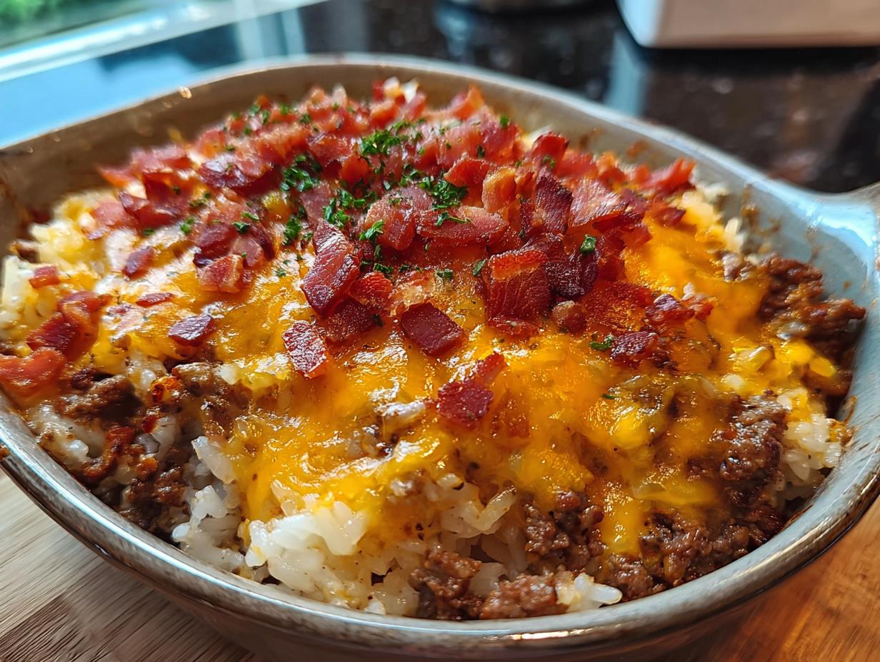 Cheesy Bacon Rice Dinner: Quick & Amazing Family Meal - Cheesy Bacon Rice Dinner - additional detail