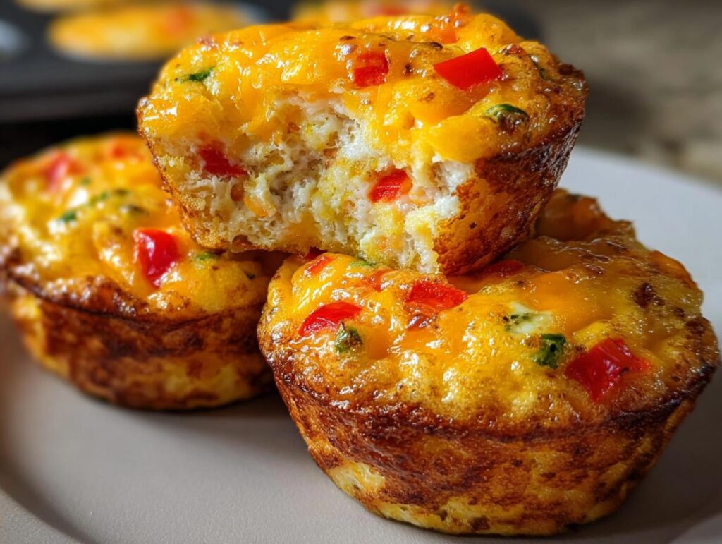 Cheesy Protein Egg Muffins