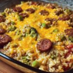 Cheesy Sausage Casserole Comfort