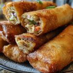 Chicken Coleslaw Egg Rolls