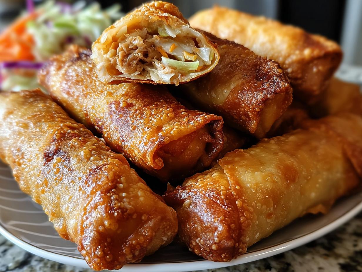 Delicious Chicken Coleslaw Egg Rolls - Chicken Coleslaw Egg Rolls - additional detail