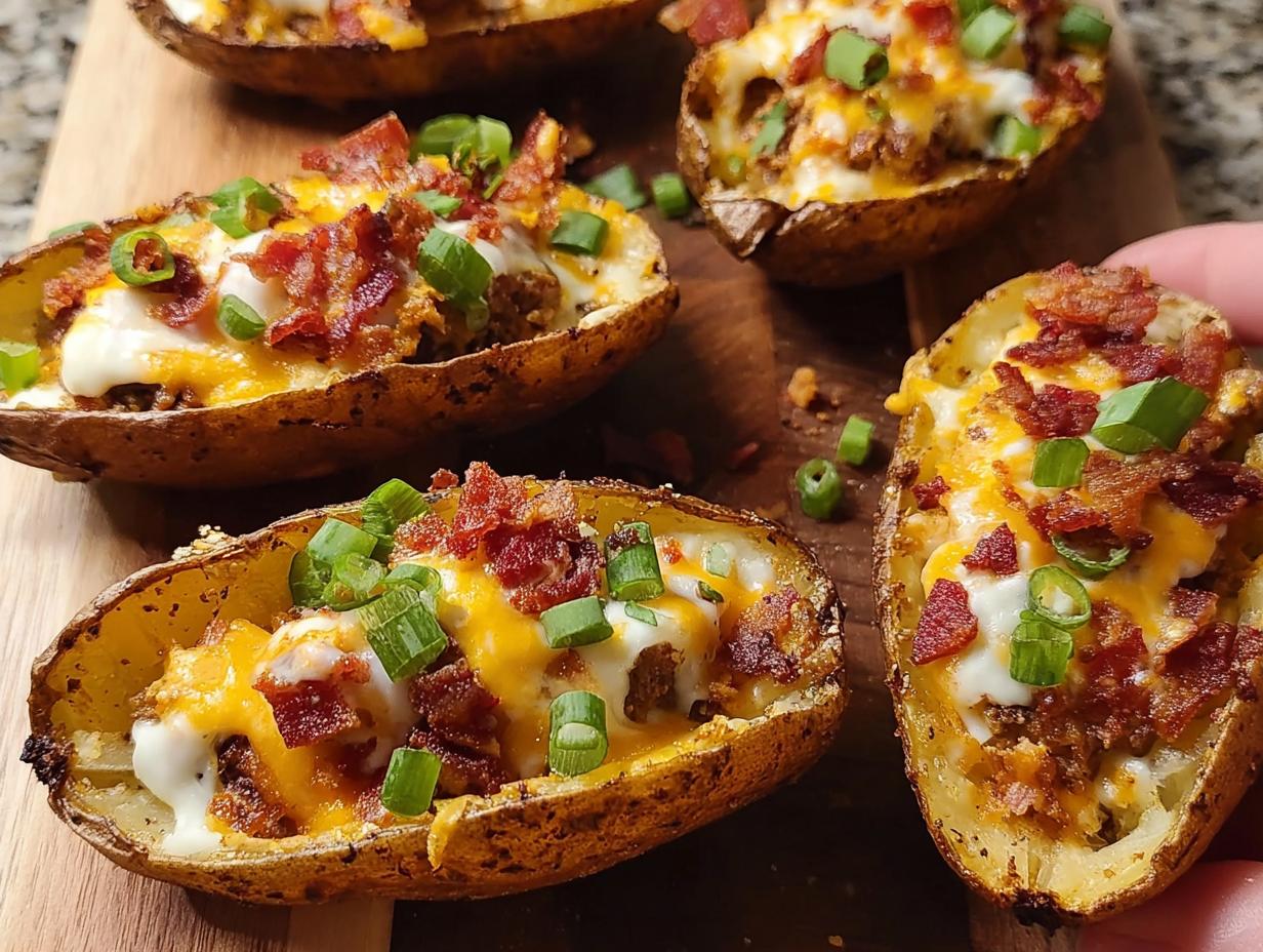 Cowboy Potato Skins: 4 Heavenly Bites - Cowboy Potato Skins - additional detail