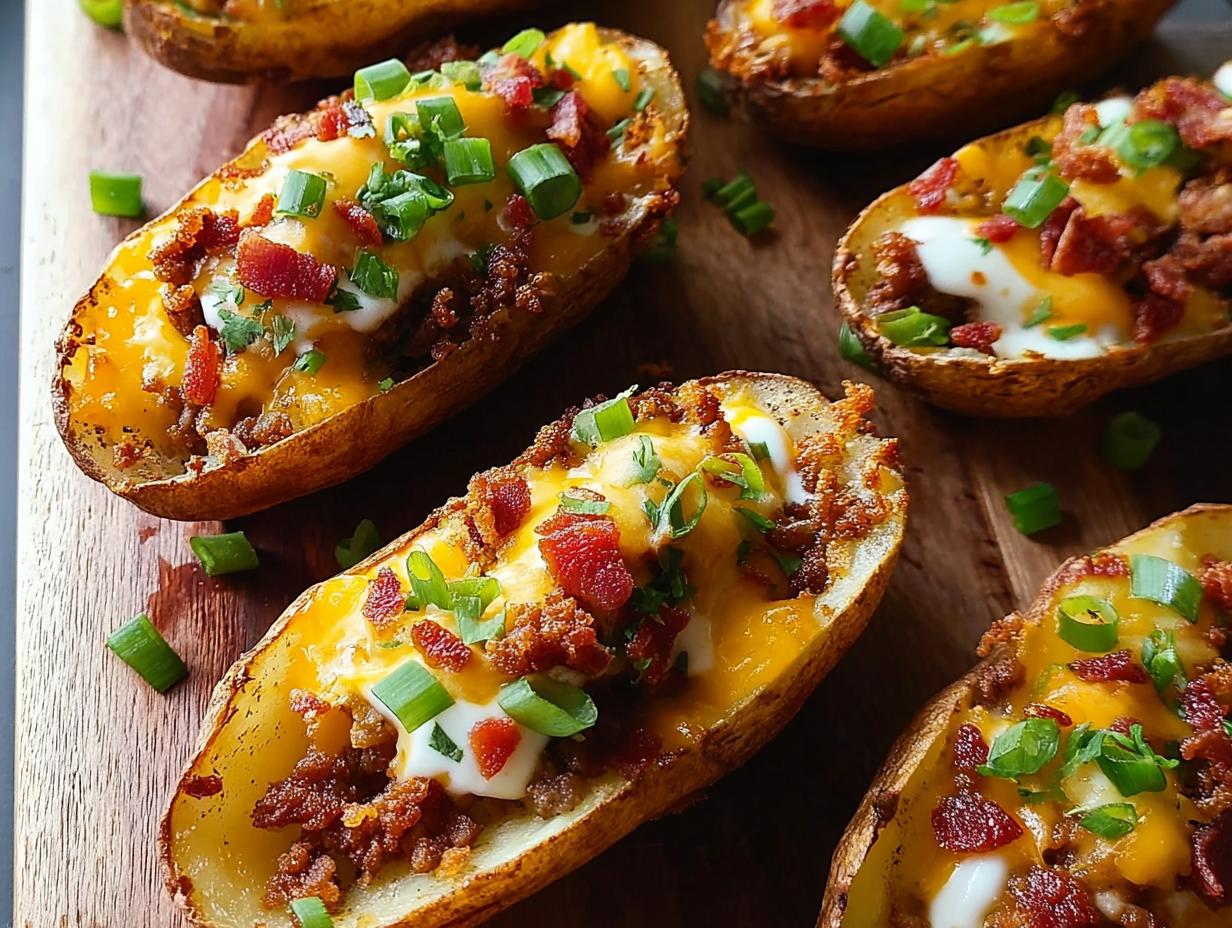 Cowboy Potato Skins: 4 Heavenly Bites - Cowboy Potato Skins - additional detail