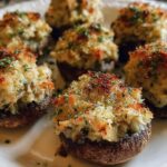 Crab Stuffed Mushrooms Appetizer