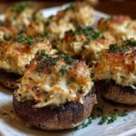 Creamy Garlic Crab Stuffed