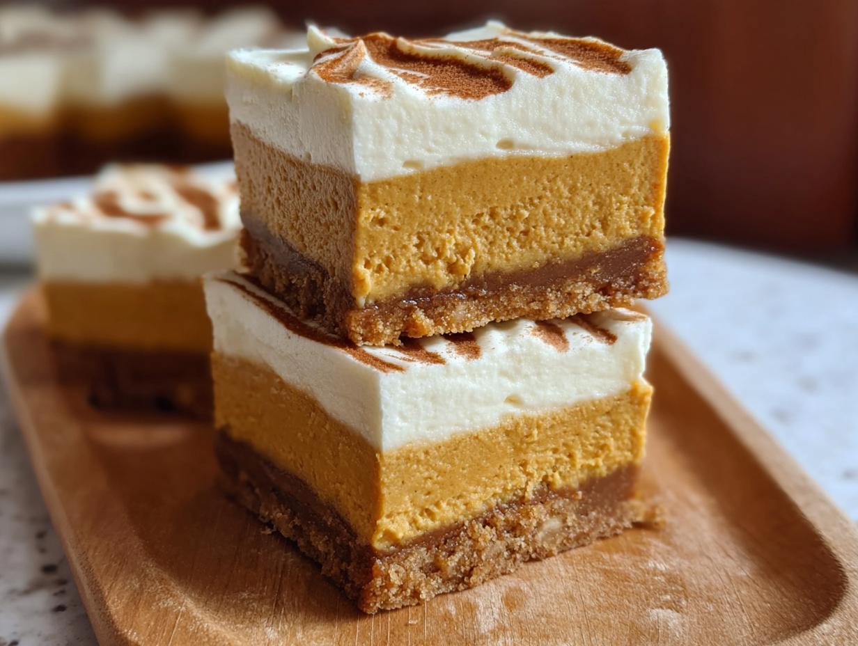Creamy Pumpkin Cheesecake Bars
